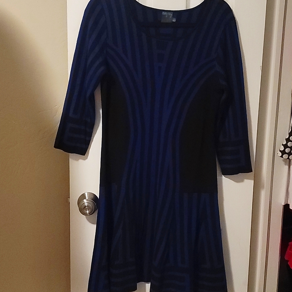 Gabby Skye Women's 3/4 Sleeved A-line Sweater Dress